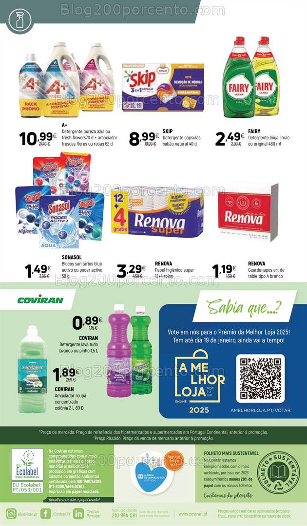 Antevisão Folheto COVIRAN Promoções até 12 janeiro
