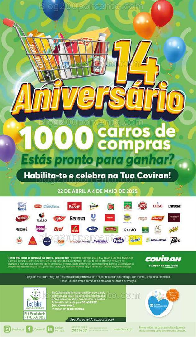 Antevisão Folheto COVIRAN Promoções de 22 abril a 4 maio