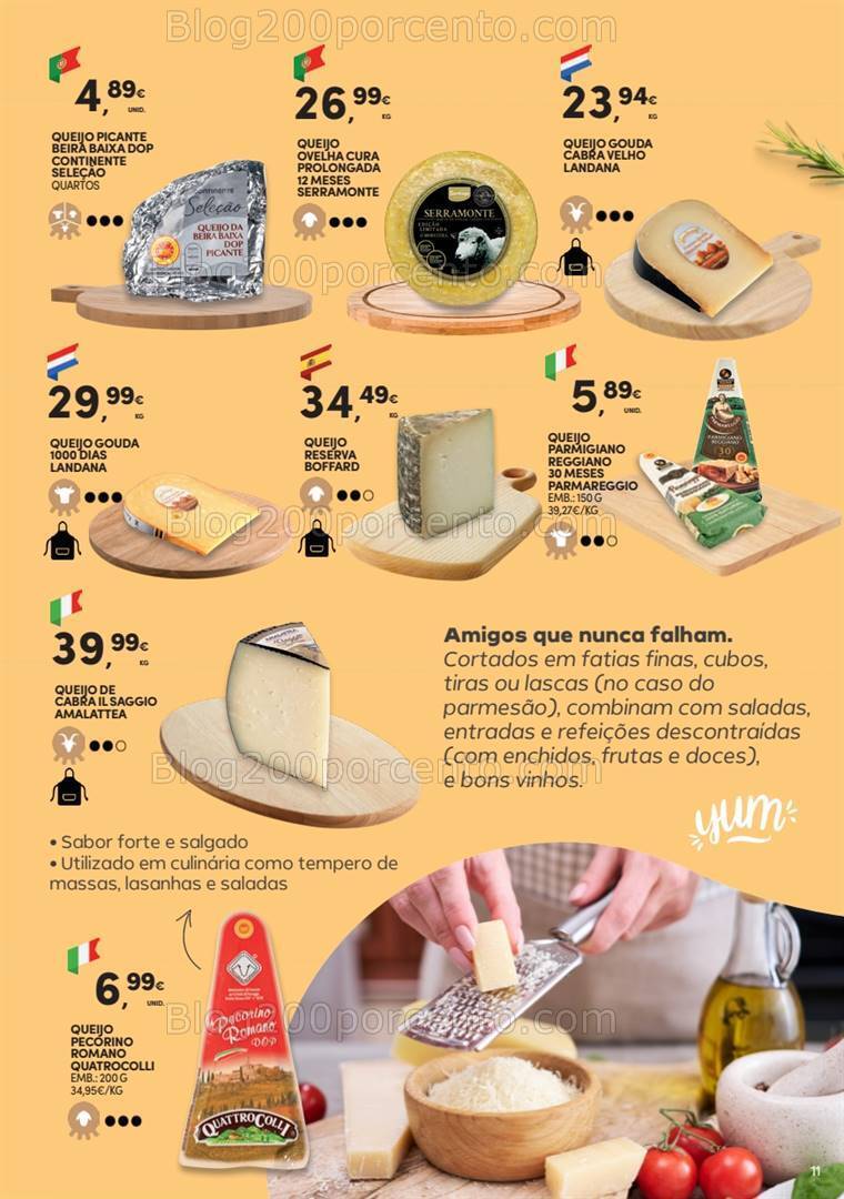 Antevisão Folheto CONTINENTE Especial Queijos Promoções de 16 julho a 25 agosto