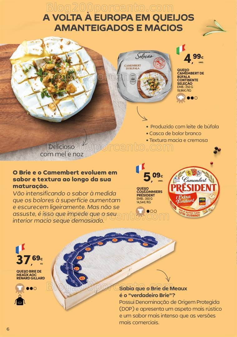 Antevisão Folheto CONTINENTE Especial Queijos Promoções de 16 julho a 25 agosto