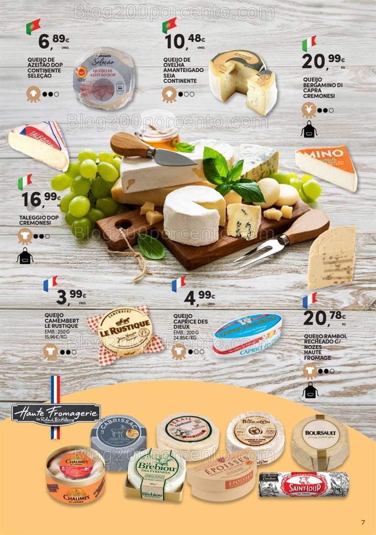 Antevisão Folheto CONTINENTE Especial Queijos Promoções de 16 julho a 25 agosto