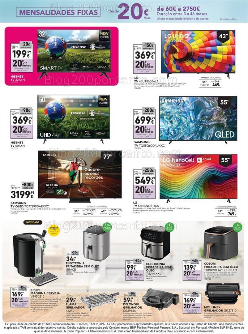 Antevisão Folheto RADIO POPULAR Promoções de 11 a 25 julho