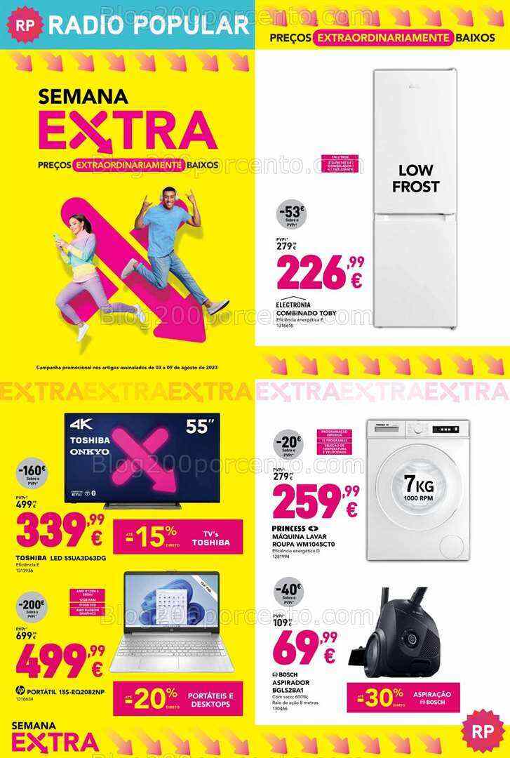 Antevisão Folheto RADIO POPULAR Promoções de 3 a 9 agosto