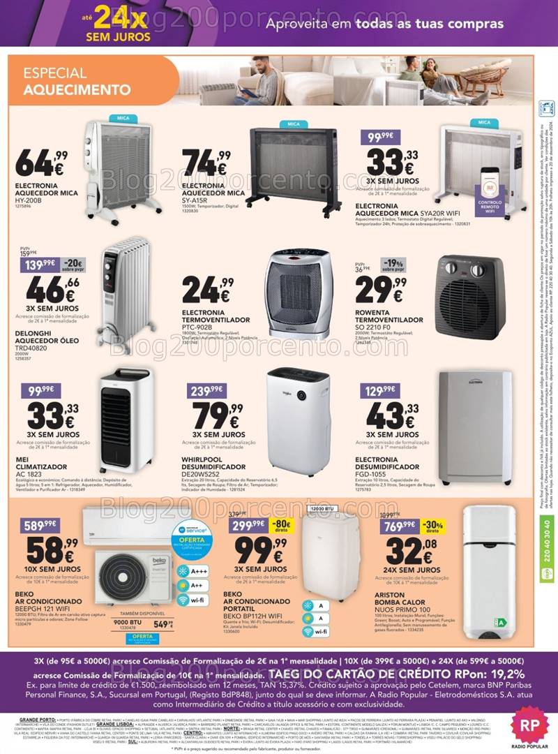 Antevisão Folheto RADIO POPULAR Promoções de 8 a 22 janeiro