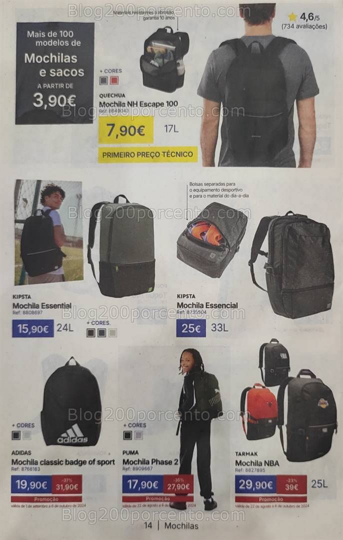 Antevisão Folheto DECATHLON Regresso ao Desporto - Baixa de Preços + Promoções até 6 outubro