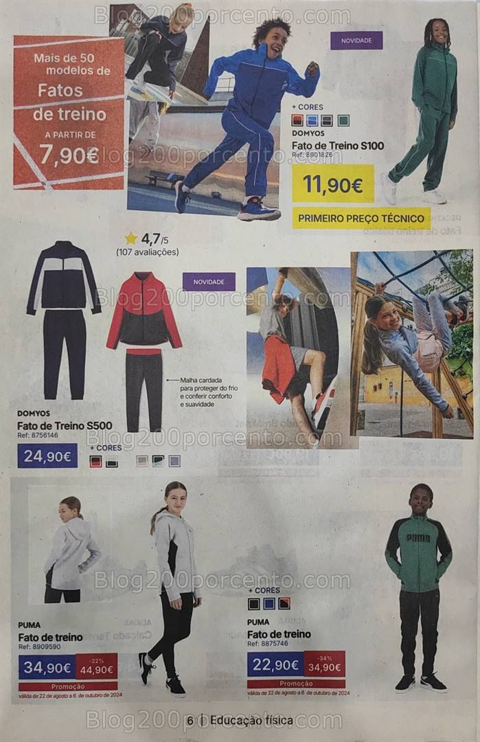 Antevisão Folheto DECATHLON Regresso ao Desporto - Baixa de Preços + Promoções até 6 outubro