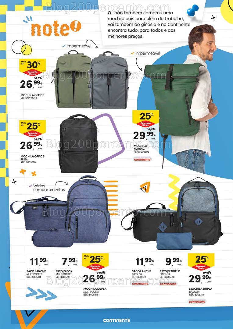 Antevisão Folheto CONTINENTE Regresso às Aulas - 13 agosto a 1 setembro