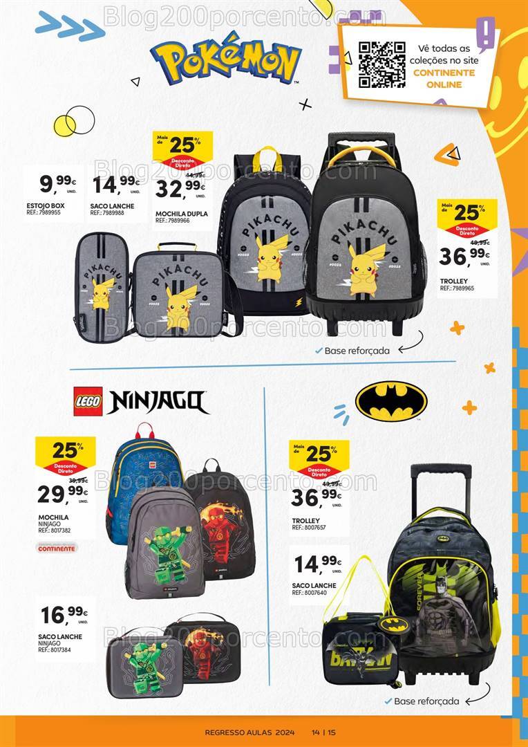 Antevisão Folheto CONTINENTE Regresso às Aulas - 13 agosto a 1 setembro