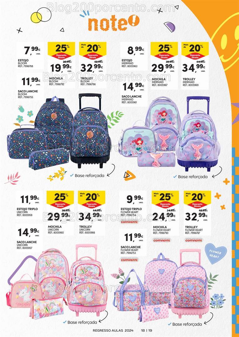 Antevisão Folheto CONTINENTE Regresso às Aulas - 13 agosto a 1 setembro