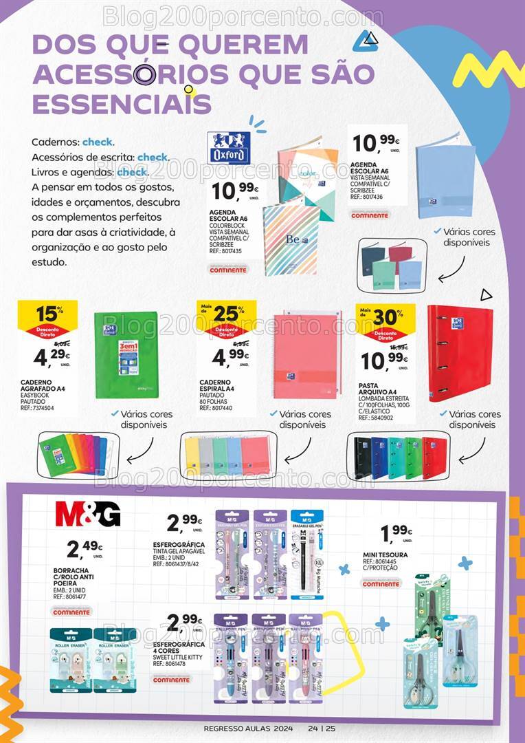 Antevisão Folheto CONTINENTE Regresso às Aulas - 13 agosto a 1 setembro