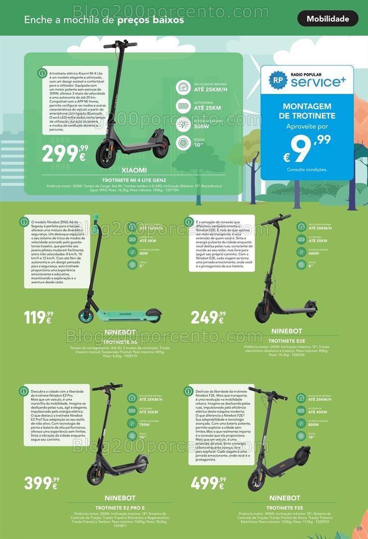 Antevisão Folheto RADIO POPULAR Regresso às Aulas Promoções de 2 a 29 setembro