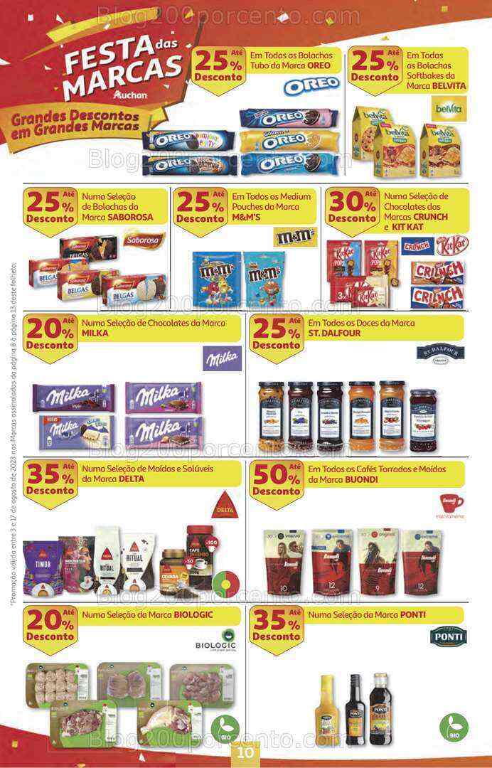 Antevisão Folheto AUCHAN Promoções + Regresso às Aulas 3 a 17 agosto