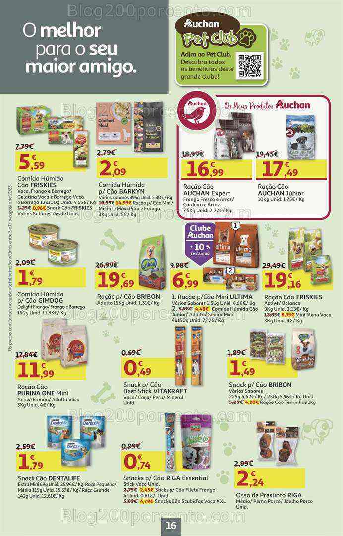 Antevisão Folheto AUCHAN Promoções + Regresso às Aulas 3 a 17 agosto