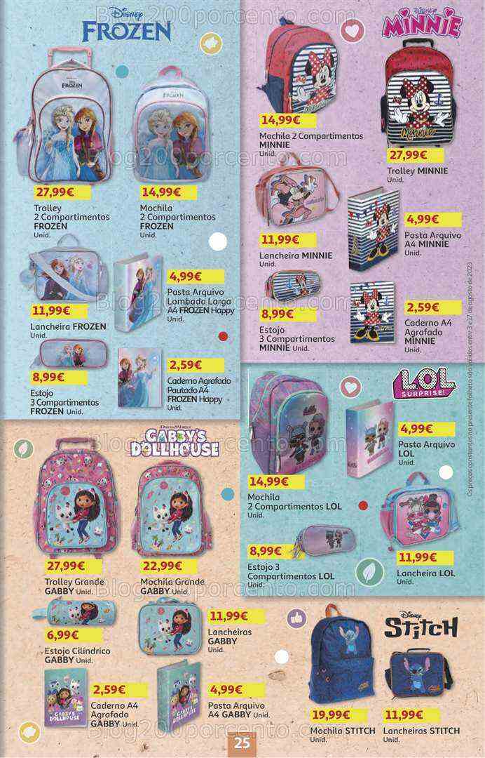 Antevisão Folheto AUCHAN Promoções + Regresso às Aulas 3 a 17 agosto