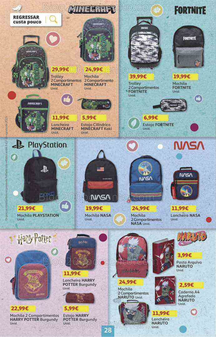 Antevisão Folheto AUCHAN Promoções + Regresso às Aulas 3 a 17 agosto