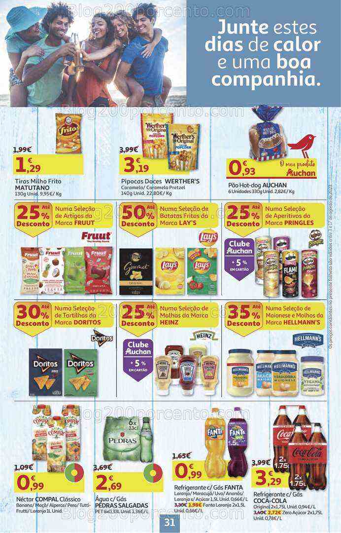 Antevisão Folheto AUCHAN Promoções + Regresso às Aulas 3 a 17 agosto