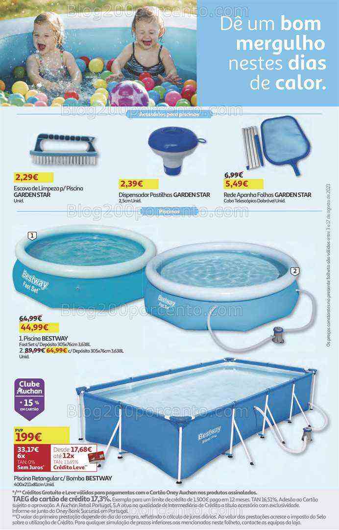 Antevisão Folheto AUCHAN Promoções + Regresso às Aulas 3 a 17 agosto