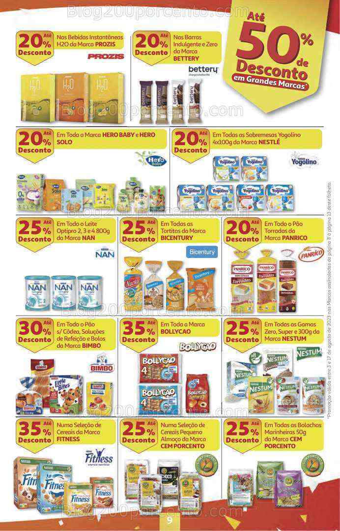 Antevisão Folheto AUCHAN Promoções + Regresso às Aulas 3 a 17 agosto