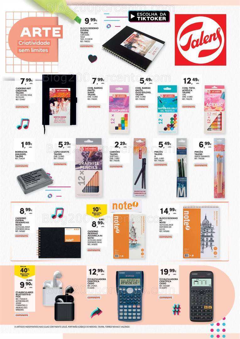 Antevisão Folheto CONTINENTE Regresso às Aulas Promoções de 29 agosto a 27 setembro