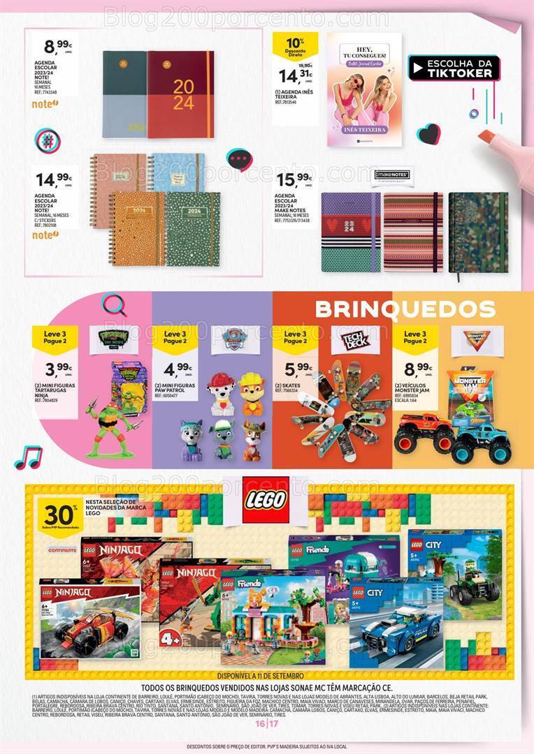 Antevisão Folheto CONTINENTE Regresso às Aulas Promoções de 29 agosto a 27 setembro