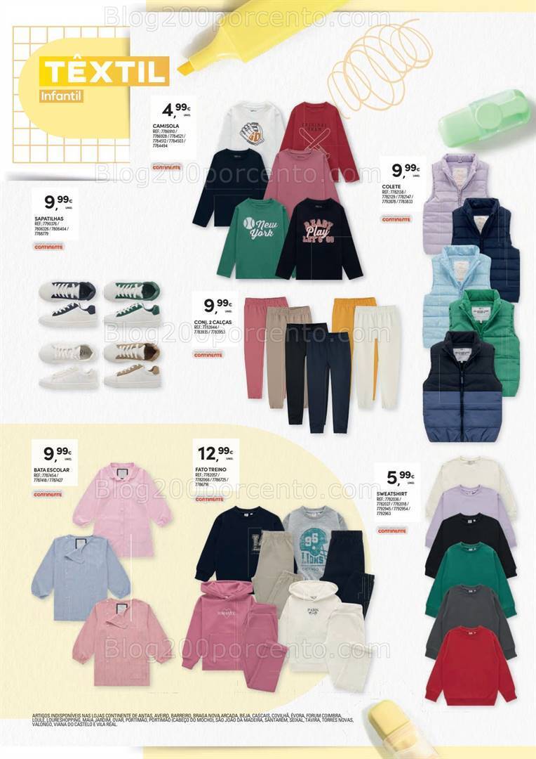 Antevisão Folheto CONTINENTE Regresso às Aulas Promoções de 29 agosto a 27 setembro