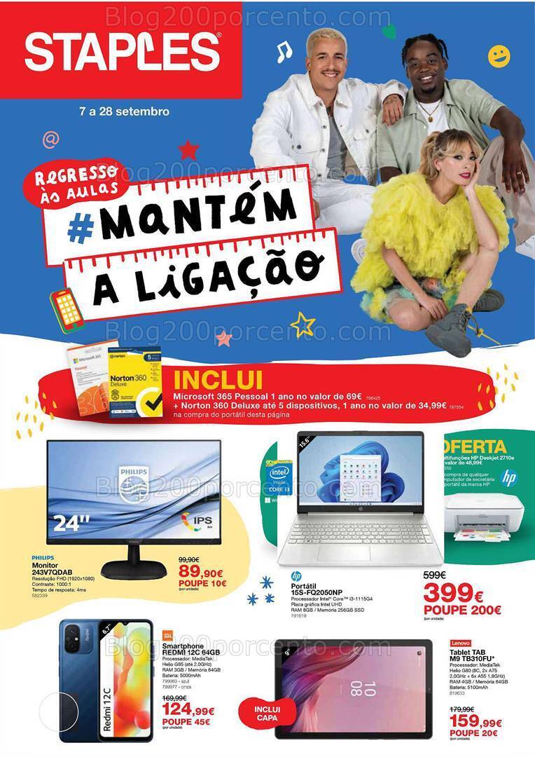 Antevisão Folheto STAPLES Promoções de 7 a 28 setembro