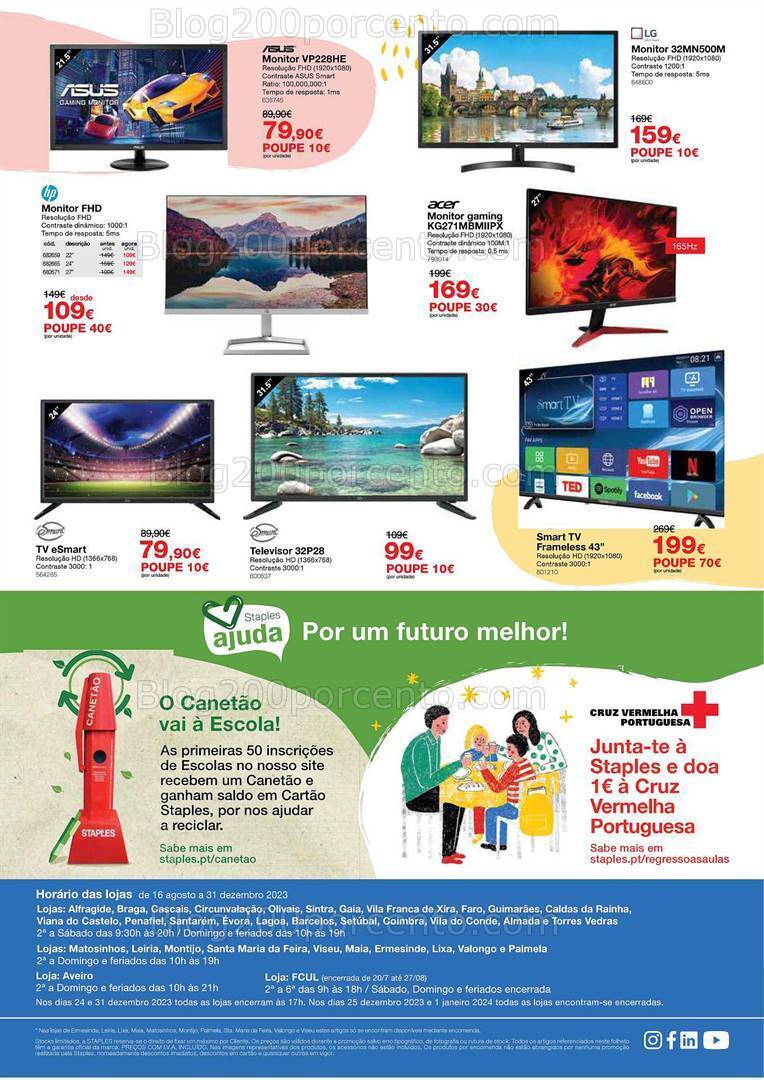 Antevisão Folheto STAPLES Promoções de 7 a 28 setembro