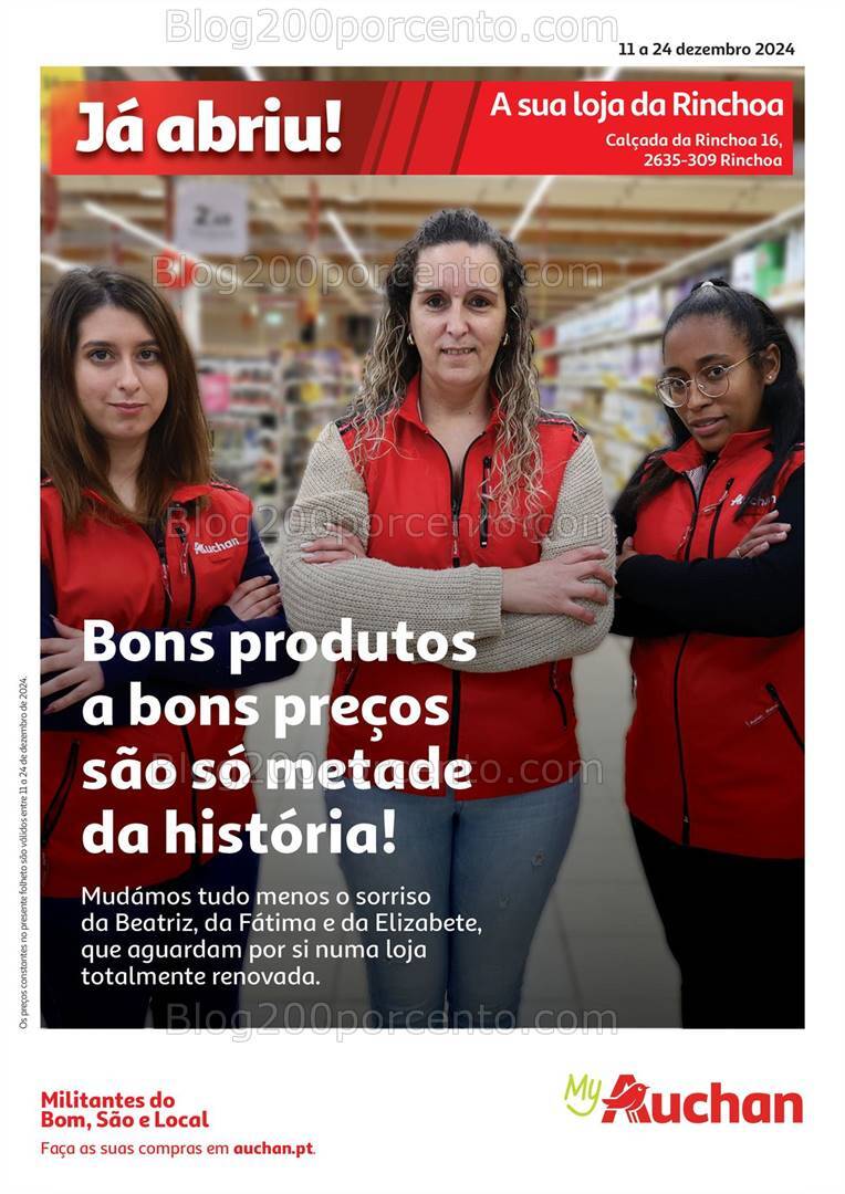 Antevisão Folheto AUCHAN Aberturas Promoções de 11 a 24 dezembro