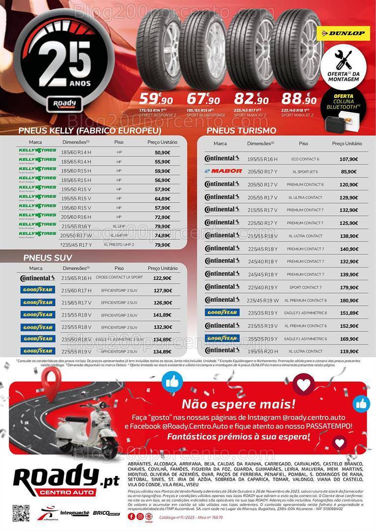 Antevisão Folheto ROADY Promoções de 26 outubro a 26 novembro