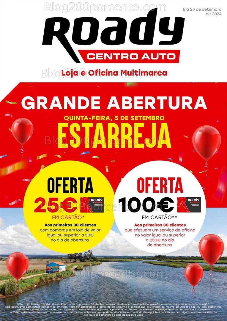 Antevisão Folheto ROADY Abertura Promoções de 5 a 25 setembro