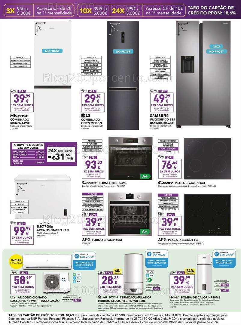 Antevisão Folheto RADIO POPULAR Promoções de 10 a 24 janeiro