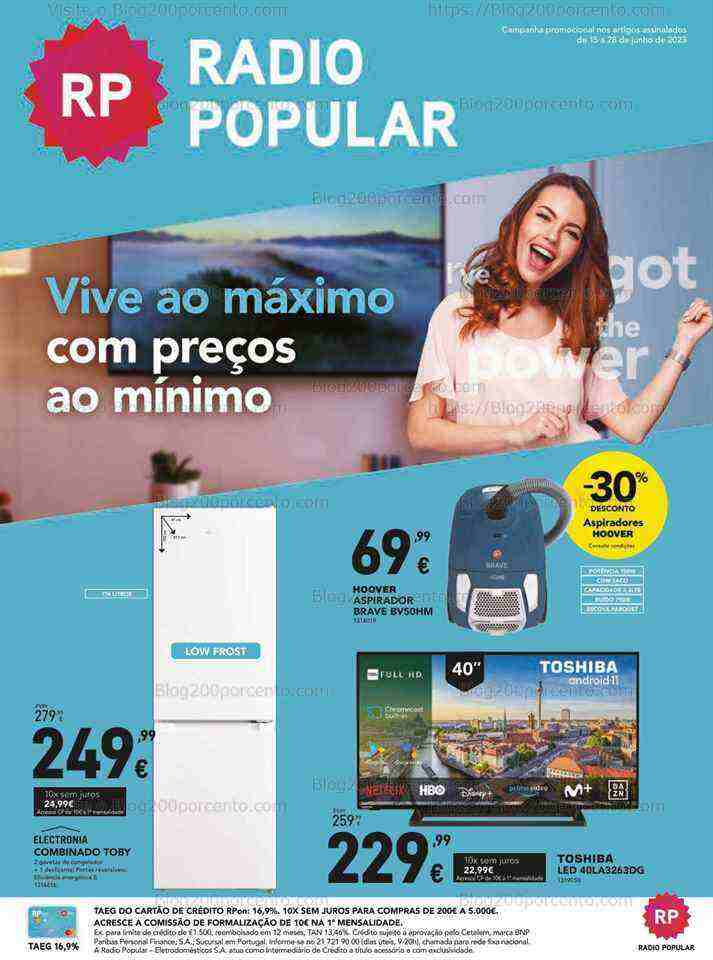 Antevisão Folheto RADIO POPULAR Promoções de 15 a 28 junho