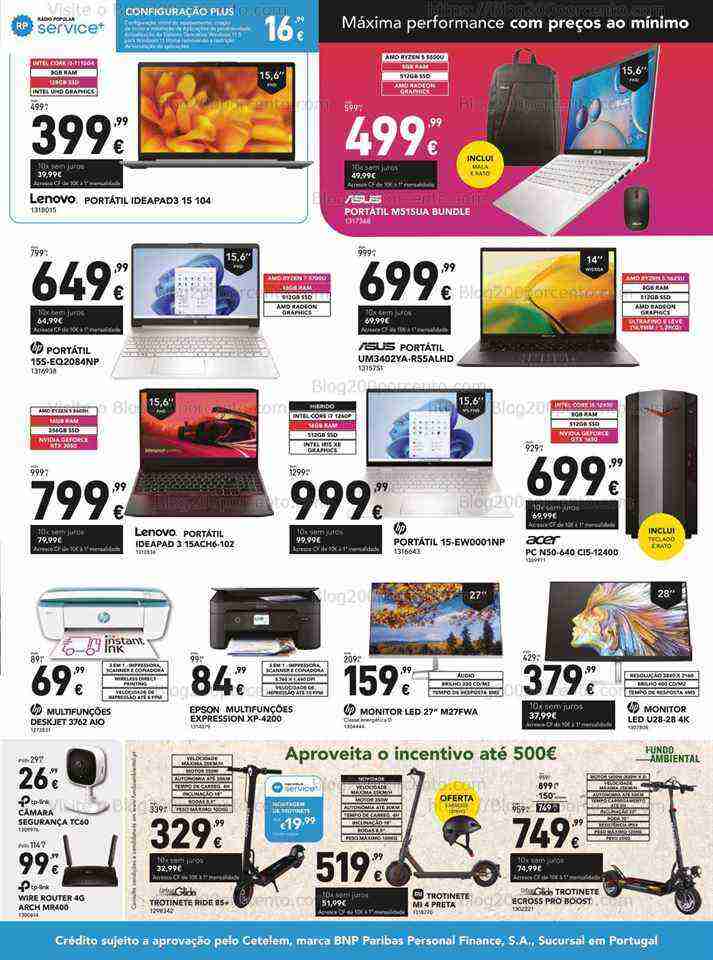 Antevisão Folheto RADIO POPULAR Promoções de 15 a 28 junho