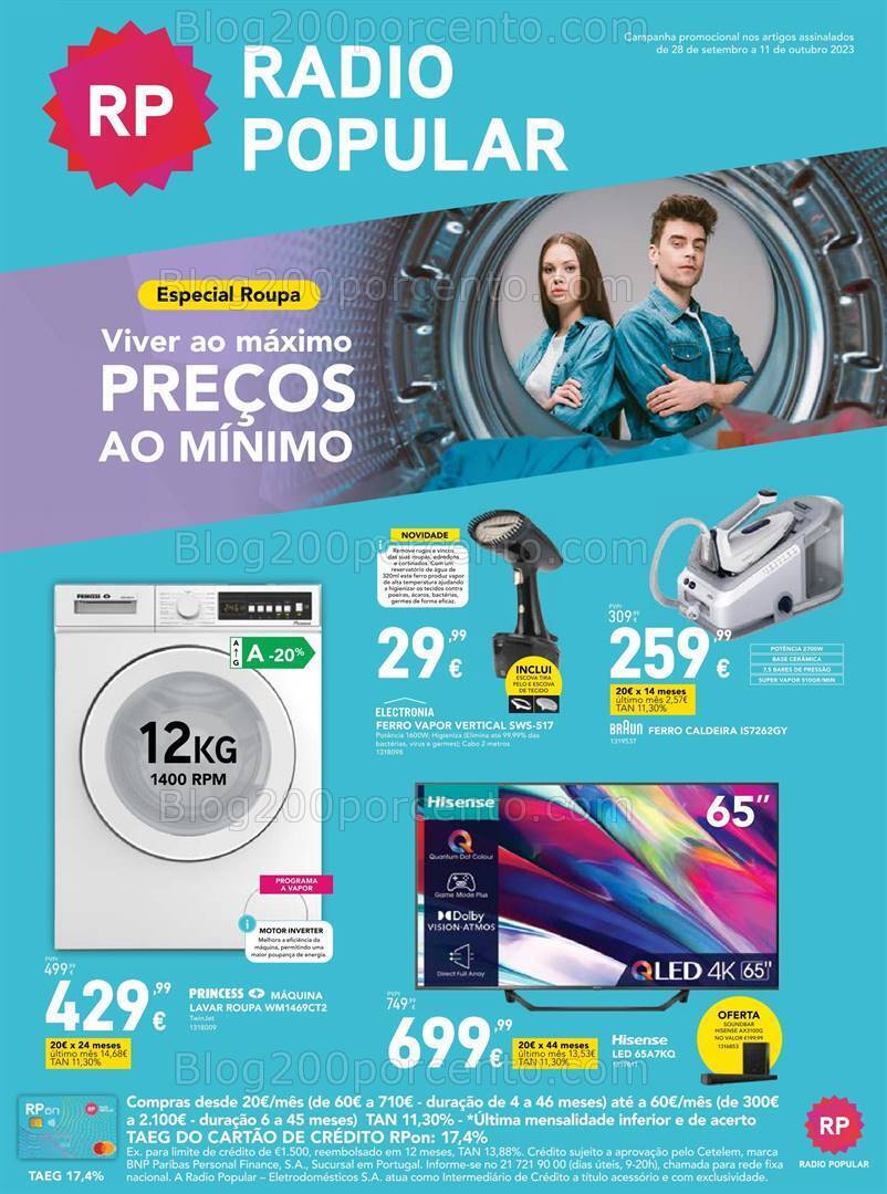 Antevisão Folheto RADIO POPULAR Promoções de 28 setembro a 11 outubro
