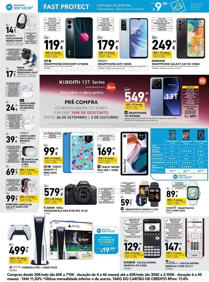 Antevisão Folheto RADIO POPULAR Promoções de 28 setembro a 11 outubro