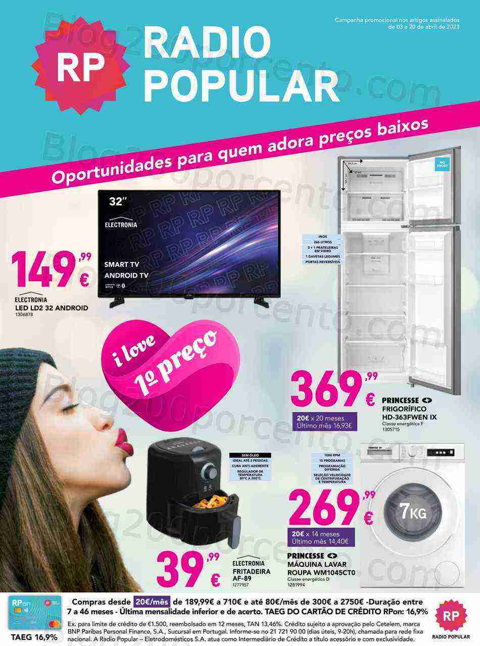 Antevisão Folheto RADIO POPULAR Promoções de 3 a 20 abril