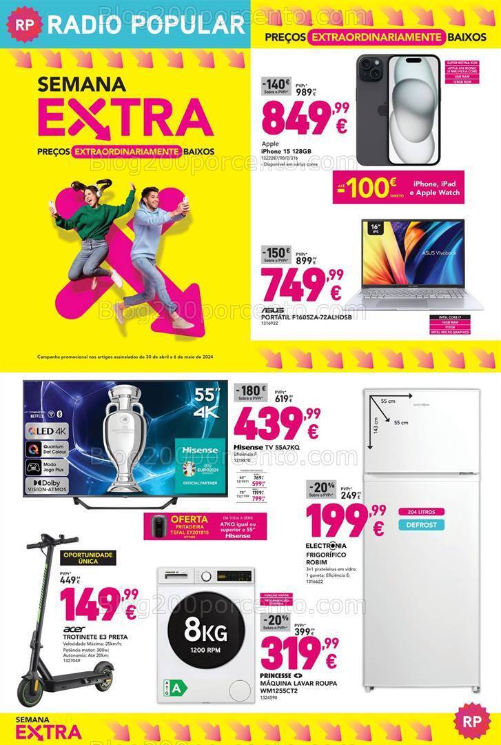 Antevisão Folheto RADIO POPULAR Promoções de 30 abril a 6 maio