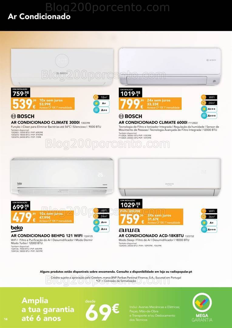 Antevisão Folheto RADIO POPULAR Especial Aquecimento Promoções até 24 dezembro