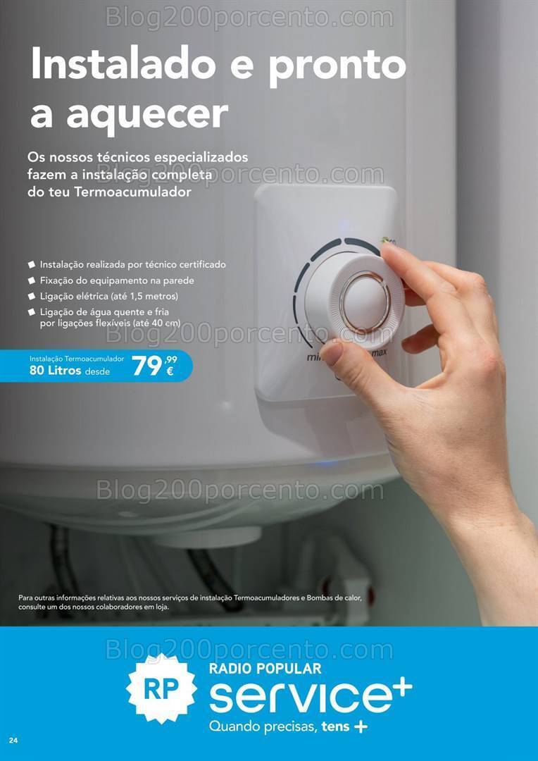 Antevisão Folheto RADIO POPULAR Especial Aquecimento Promoções até 24 dezembro