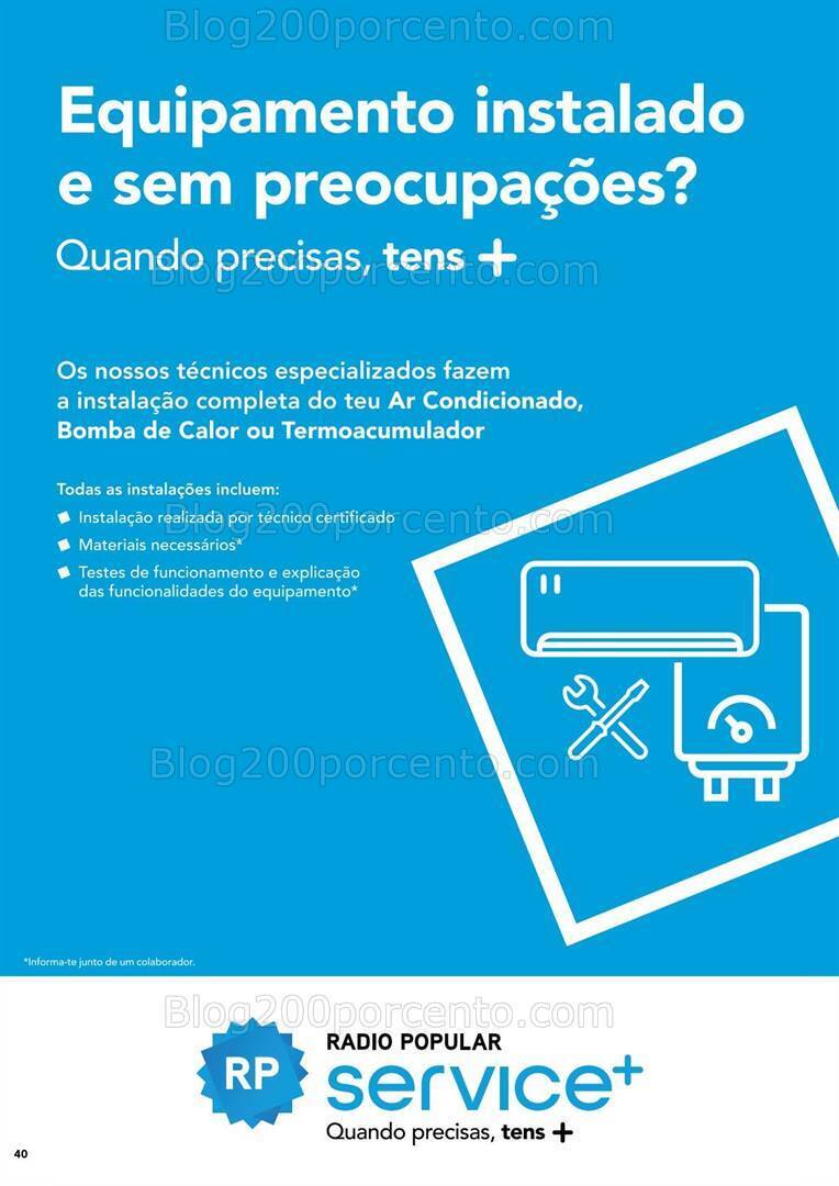 Antevisão Folheto RADIO POPULAR Especial Aquecimento Promoções até 24 dezembro