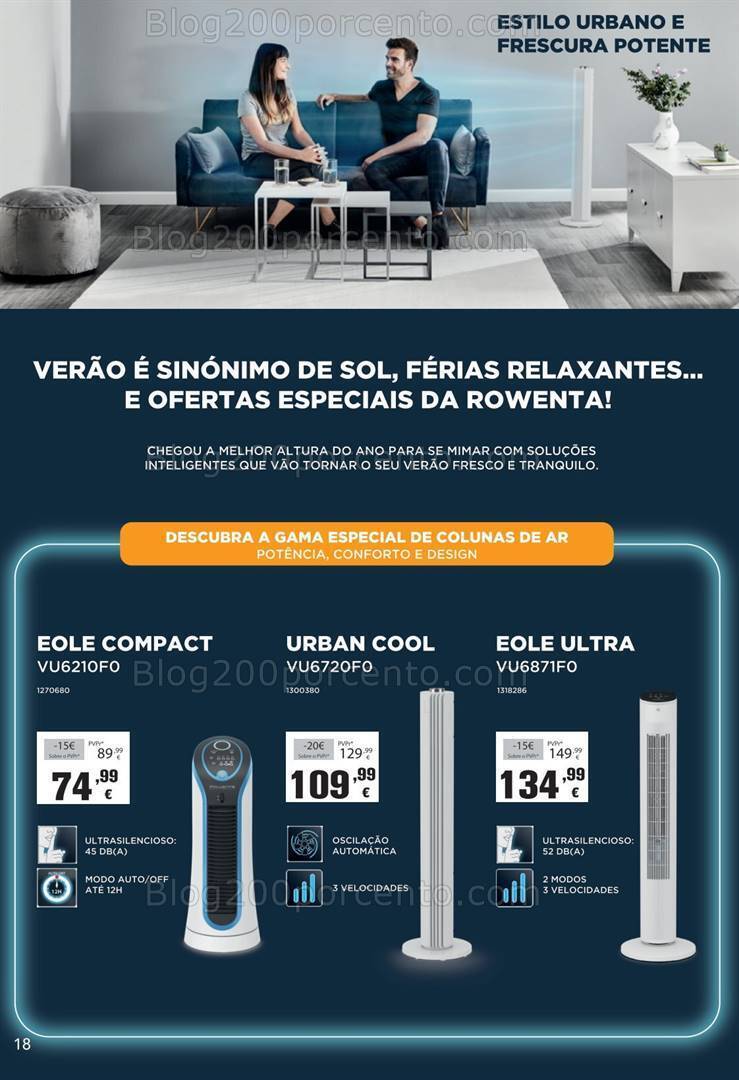 Antevisão Folheto RADIO POPULAR Especial Ar Condicionado e Ventilação Promoções até 22 julho