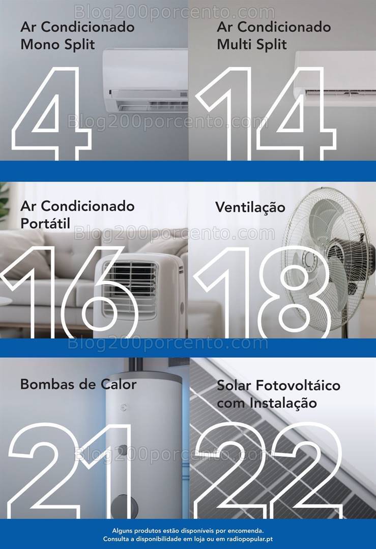 Antevisão Folheto RADIO POPULAR Especial Ar Condicionado e Ventilação Promoções até 22 julho