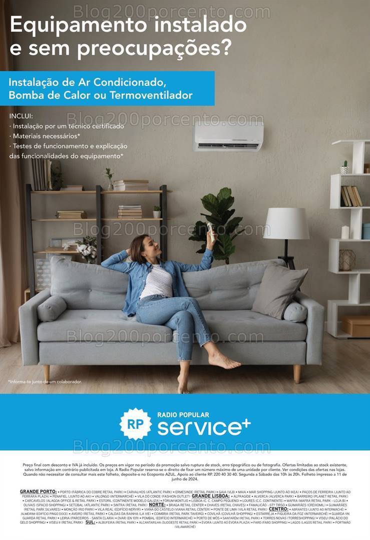Antevisão Folheto RADIO POPULAR Especial Ar Condicionado e Ventilação Promoções até 22 julho