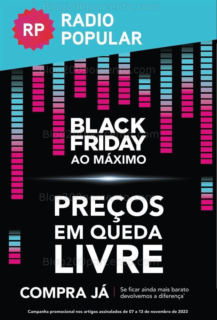 Antevisão Folheto RADIO POPULAR Black Friday Promoções de 7 a 13 novembro