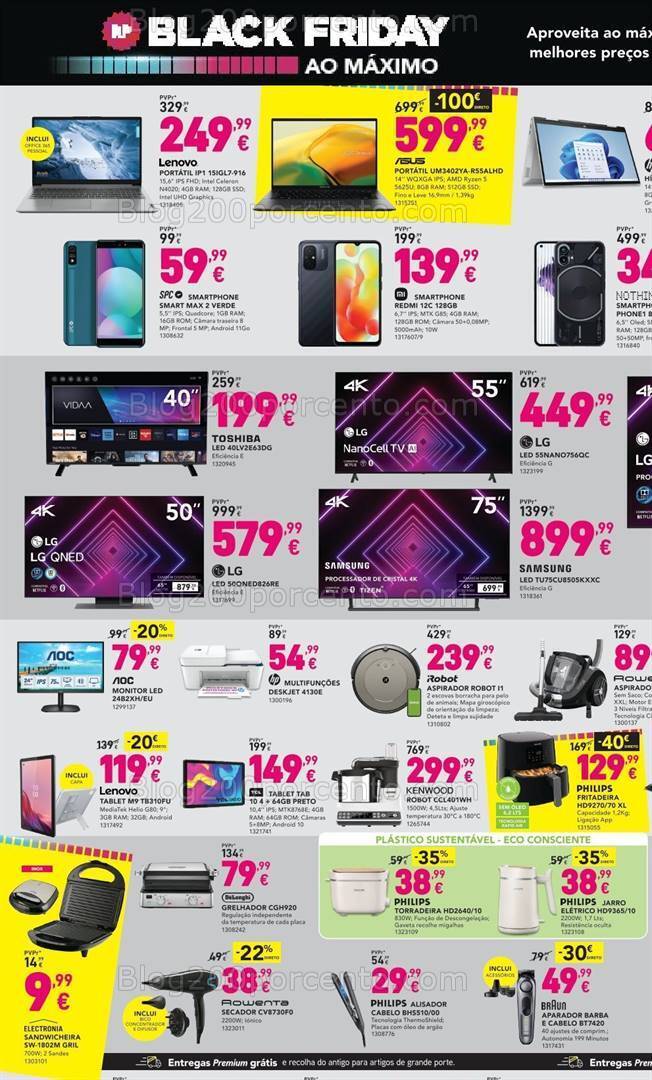 Antevisão Folheto RADIO POPULAR Black Friday Promoções de 7 a 13 novembro