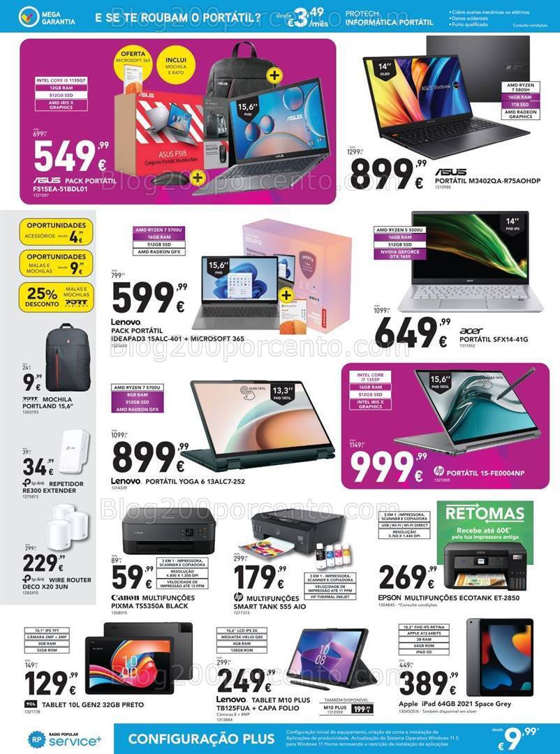 Antevisão Folheto RADIO POPULAR Regresso às Aulas Promoções de 7 a 20 setembro