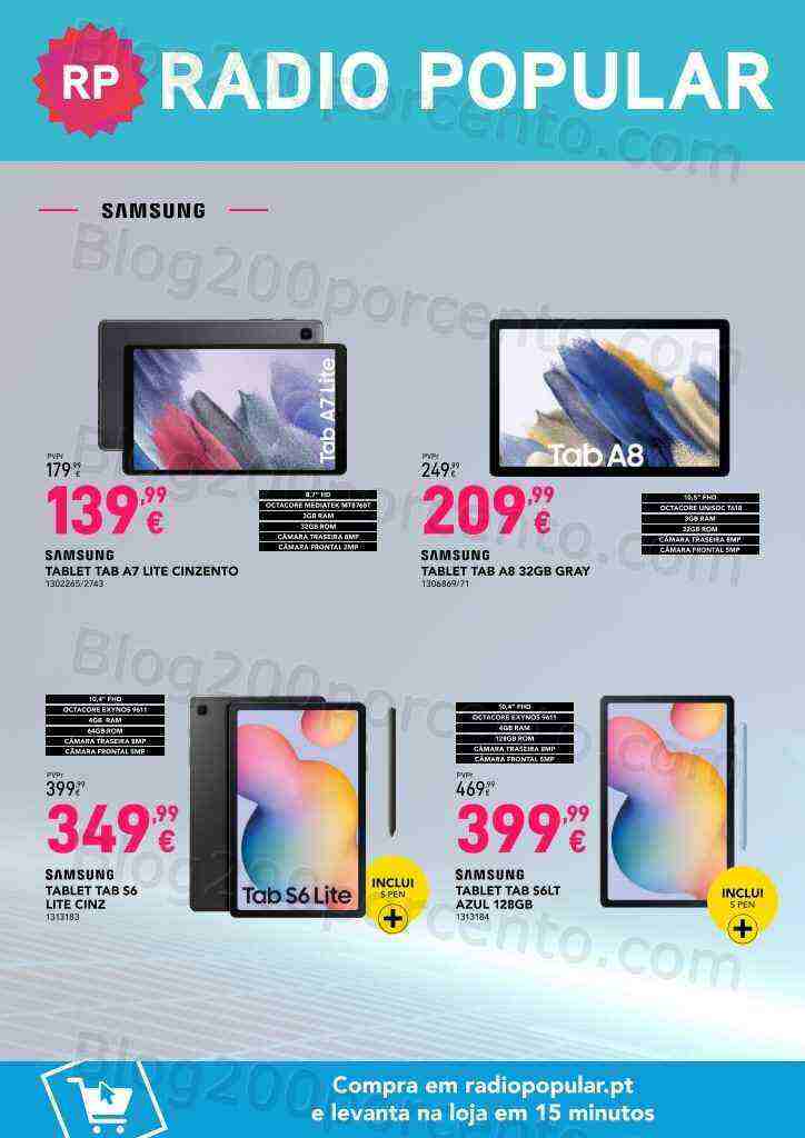 Antevisão Folheto RADIO POPULAR Especial Tablets Promoções de 10 a 26 março