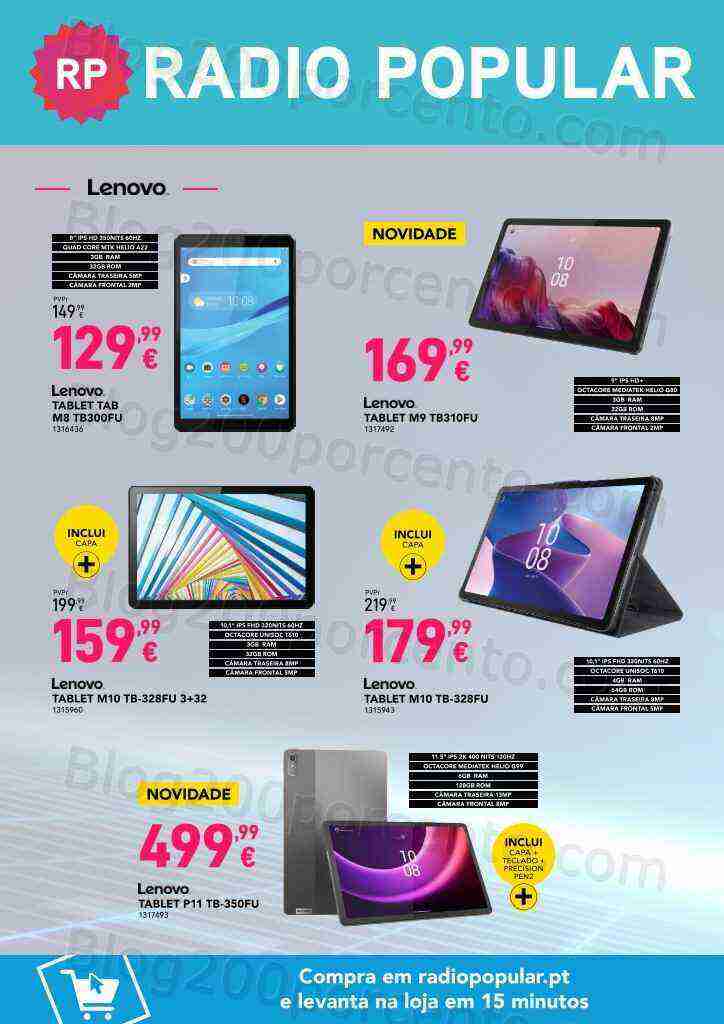 Antevisão Folheto RADIO POPULAR Especial Tablets Promoções de 10 a 26 março