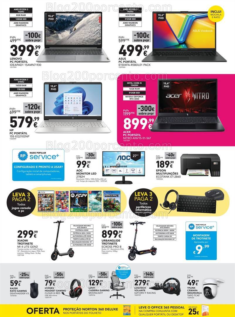 Antevisão Folheto RADIO POPULAR Promoções de 30 julho a 14 agosto