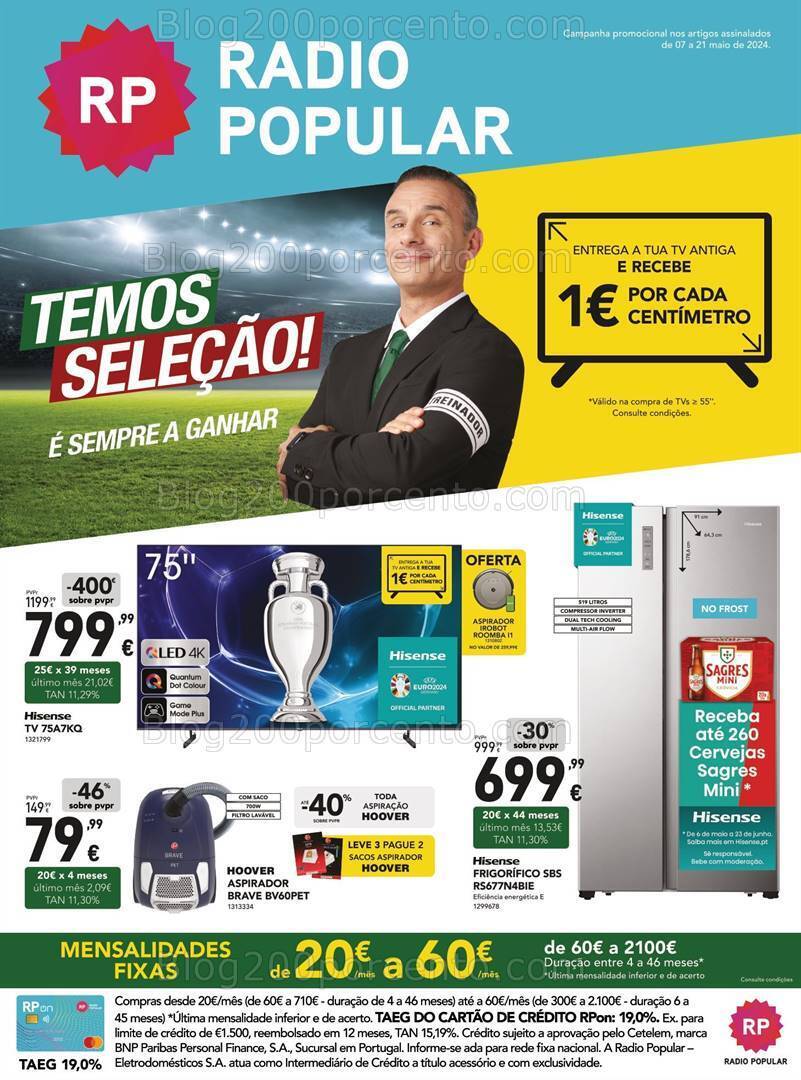 Antevisão Folheto RADIO POPULAR Promoções de 7 a 21 maio